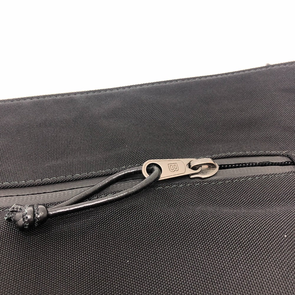 BALENCIAGA 459745 SINNERS ロゴ セカンド ポーチ カバン 手持ち クラッチバッグ ナイロン メンズ ブラック
