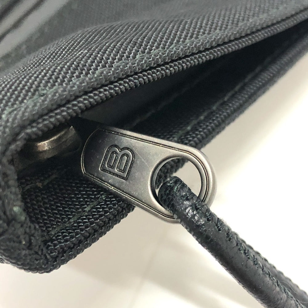 BALENCIAGA 459745 SINNERS ロゴ セカンド ポーチ カバン 手持ち クラッチバッグ ナイロン メンズ ブラック