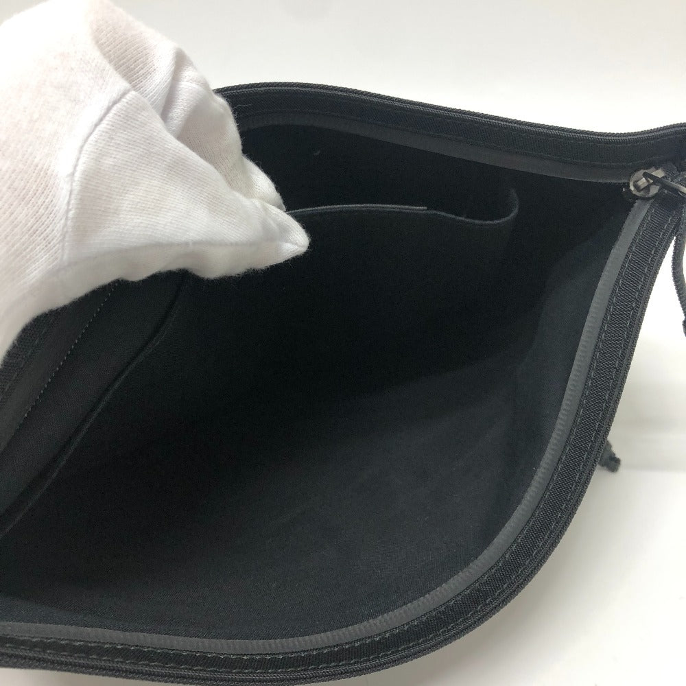 BALENCIAGA 459745 SINNERS ロゴ セカンド ポーチ カバン 手持ち クラッチバッグ ナイロン メンズ ブラック