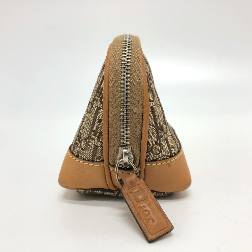 Dior トロッター ポーチ メイク道具入れ 小物入れ 小物 アクセサリーポーチ キャンバス レディース ベージュ