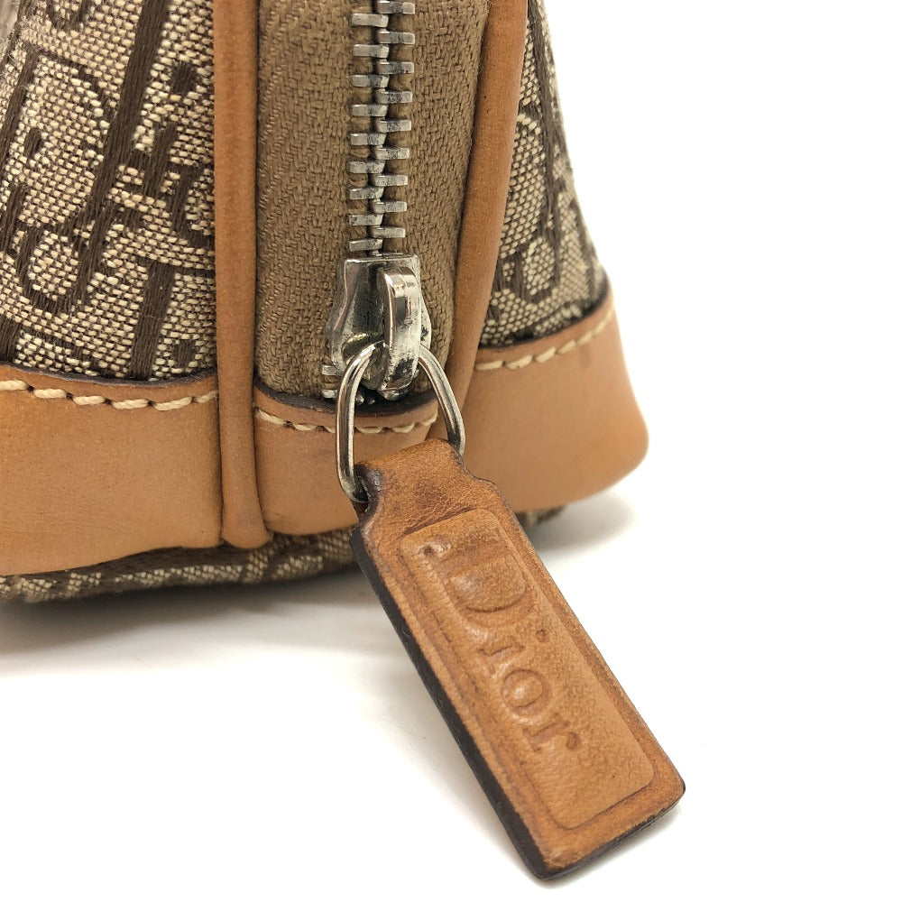 Dior トロッター ポーチ メイク道具入れ 小物入れ 小物 アクセサリーポーチ キャンバス レディース ベージュ