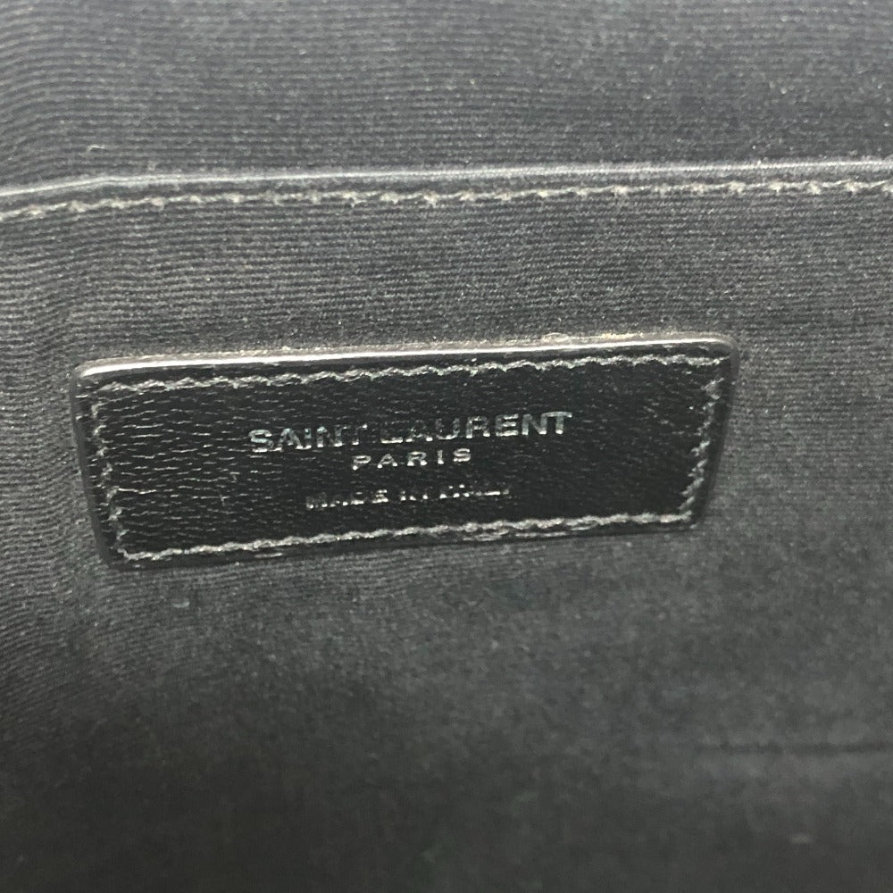 Saint Laurent スターパッチ フラット セカンドバッグ バッグ カバン クラッチバッグ レザー レディース ブラック