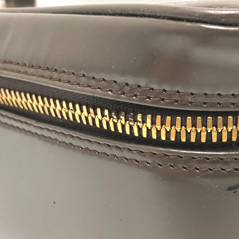 GUCCI 032.1956 オールドグッチ バンブー ハンドバッグ カバン バッグ ポーチ バニティバッグ カーフレザー レディース ブラウン