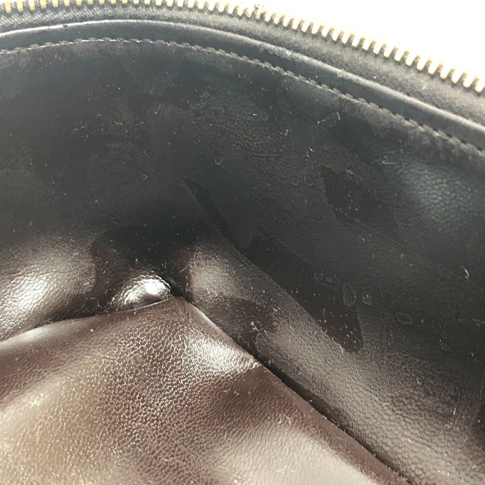 GUCCI 032.1956 オールドグッチ バンブー ハンドバッグ カバン バッグ ポーチ バニティバッグ カーフレザー レディース ブラウン