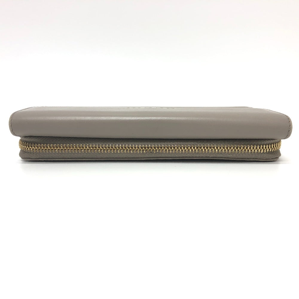 GUCCI Logo Continental Wallet, Long Wallet, Leather, Women's, Gray
