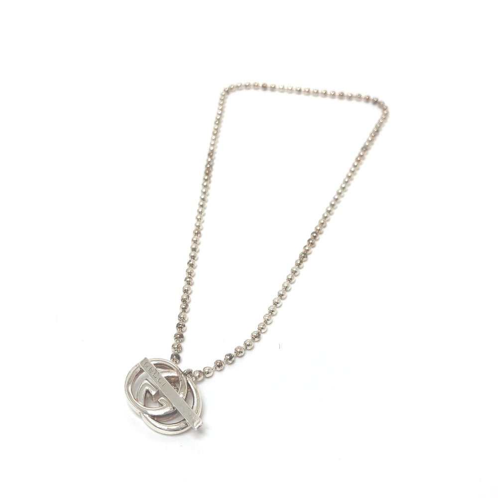 GUCCI 216435 ダブルG ボールチェーン アクセサリー ネックレス SV925 レディース シルバー
