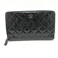 CHANEL マトラッセ ラウンド 長財布 パテントカーフレザー レディース ブラック - brandshop-reference