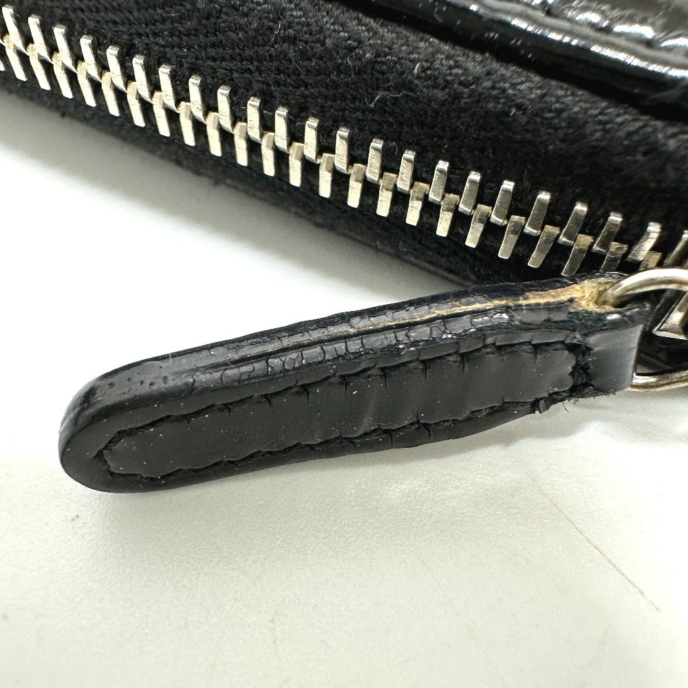 CHANEL マトラッセ ラウンド 長財布 パテントカーフレザー レディース ブラック - brandshop-reference