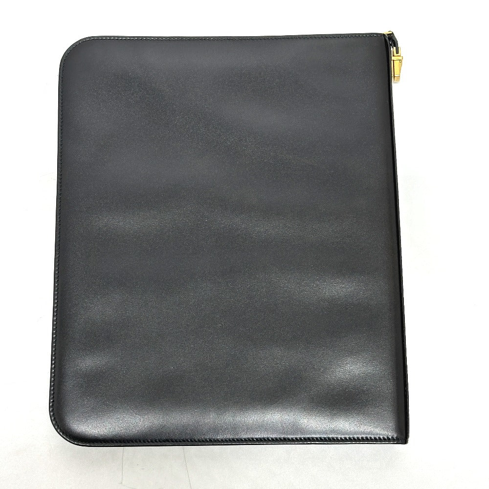 SAINT LAURENT PARIS 326604 ロゴ iPadケース レザー メンズ ブラック - brandshop-reference