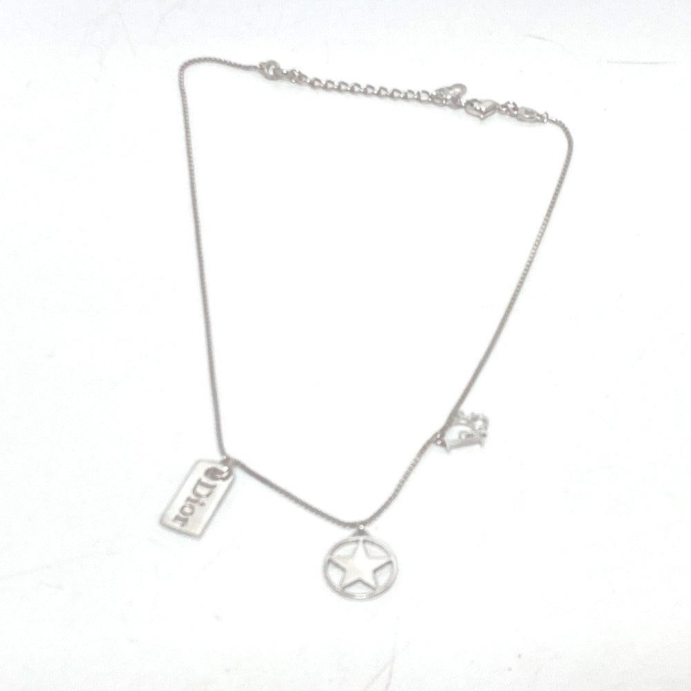 Dior ロゴプレート スター チェーン ネックレス アクセサリー 小物 ネックレス GP レディース シルバー - brandshop-reference