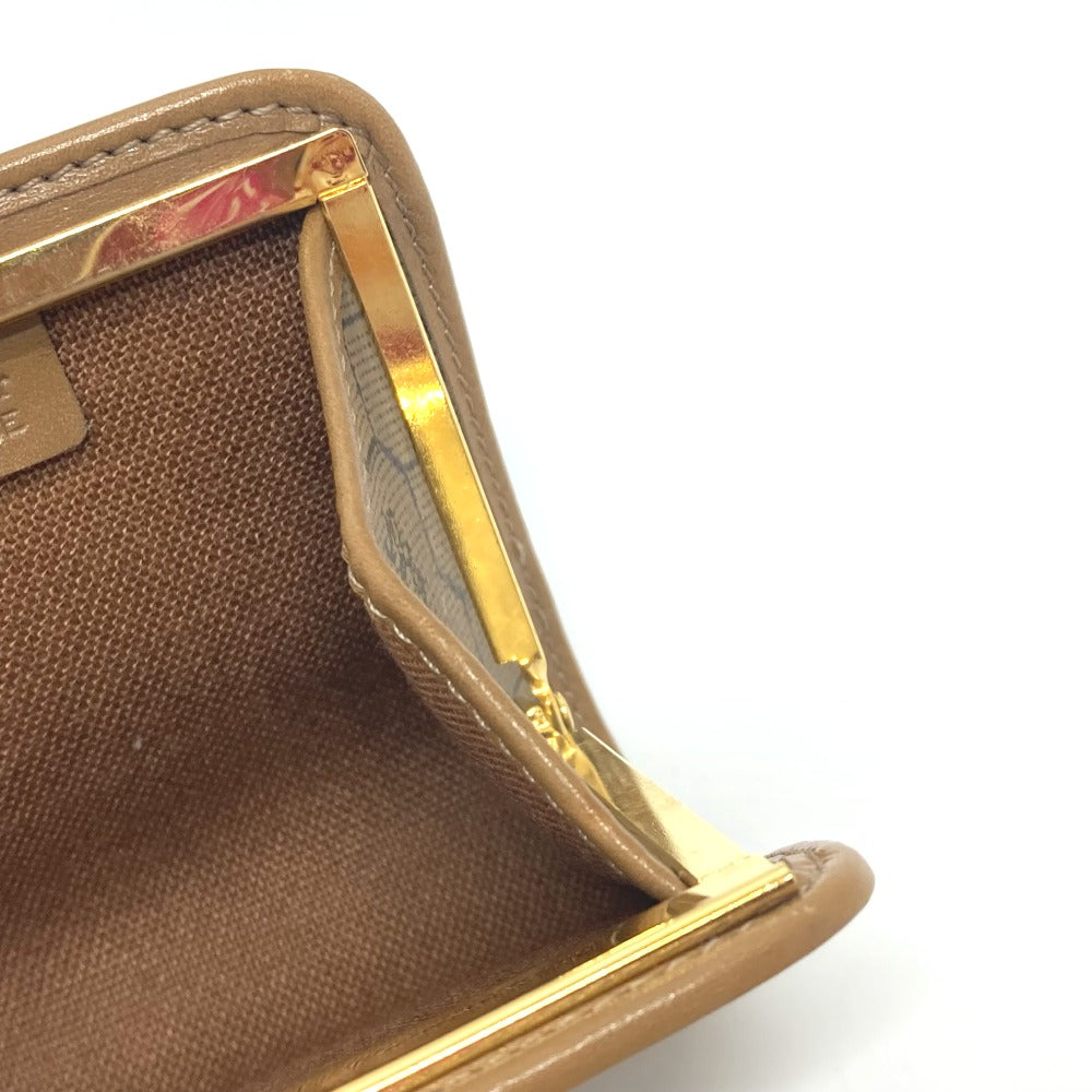 Dior 総柄 がま口 コインケース ケース コインケース レザー レディース ブラウン - brandshop-reference