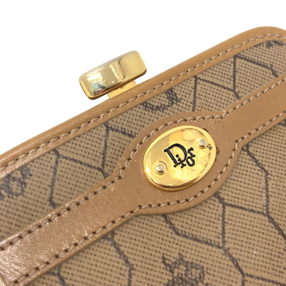 Dior 総柄 がま口 コインケース ケース コインケース レザー レディース ブラウン - brandshop-reference