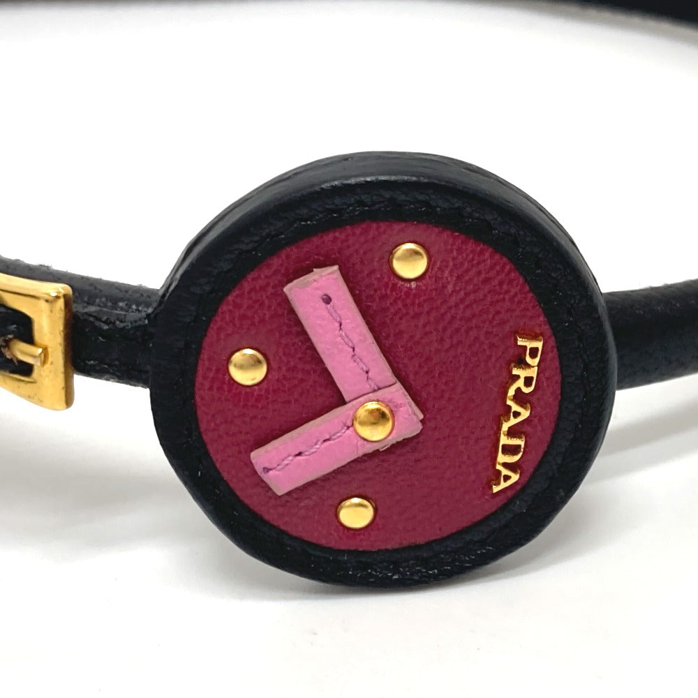 PRADA 7WN ウィッチモチーフ ヘアアクセサリー アクセサリー 小物 カチューシャ レザー レディース ブラック - brandshop-reference