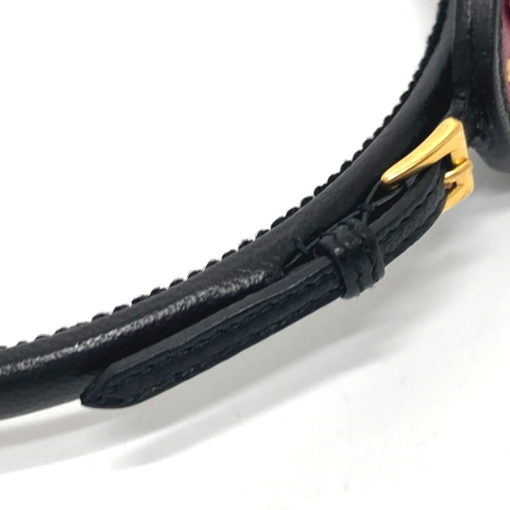 PRADA 7WN ウィッチモチーフ ヘアアクセサリー アクセサリー 小物 カチューシャ レザー レディース ブラック - brandshop-reference