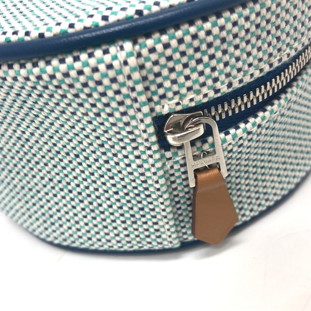 HERMES エヴァジオン マリン マルチポーチ 小物入れ バニティポーチ マルチケース ポーチ トワルアッシュ レディース ブルー