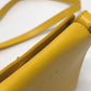 CELINE flour Pochette Shoulder Bag Leather/Canvas Yellow / Beige/SilverHardware Used
