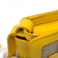 CELINE flour Pochette Shoulder Bag Leather/Canvas Yellow / Beige/SilverHardware Used