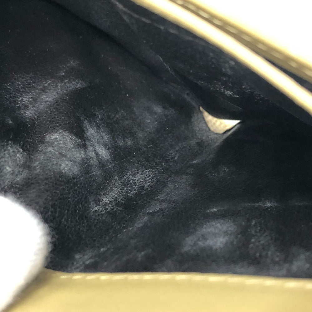 GUCCI GGマーモント ロゴ Ｗホック 二つ折り財布 コンパクトウォレット 2つ折り財布 レザー レディース ベージュ