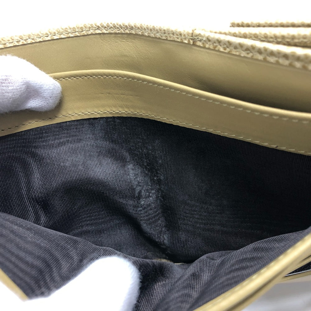 GUCCI GGマーモント ロゴ Ｗホック 二つ折り財布 コンパクトウォレット 2つ折り財布 レザー レディース ベージュ