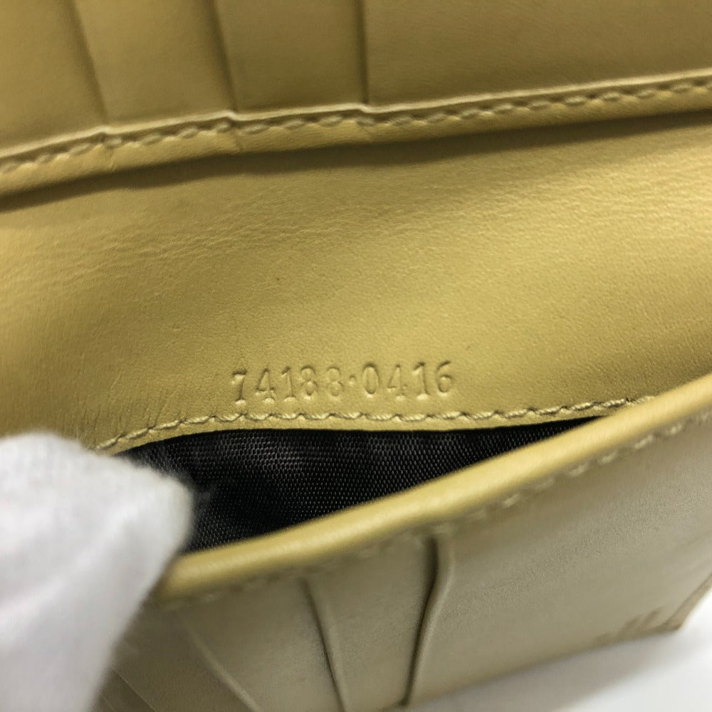 GUCCI GGマーモント ロゴ Ｗホック 二つ折り財布 コンパクトウォレット 2つ折り財布 レザー レディース ベージュ