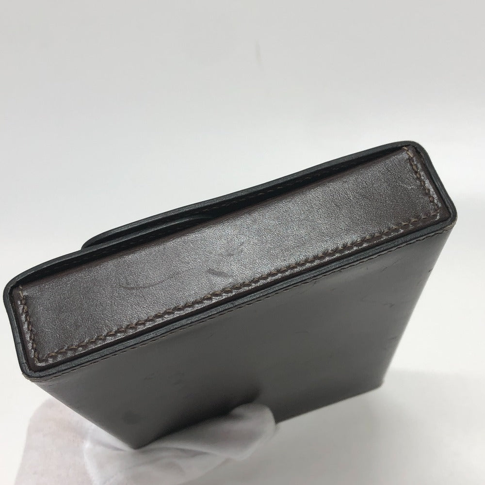 HERMES ドゴン セリエ BOX カバン 小物入れ スクエアクラッチ ミニバッグ パーティーバッグ ポーチ ボックスカーフ レディース ブラウン