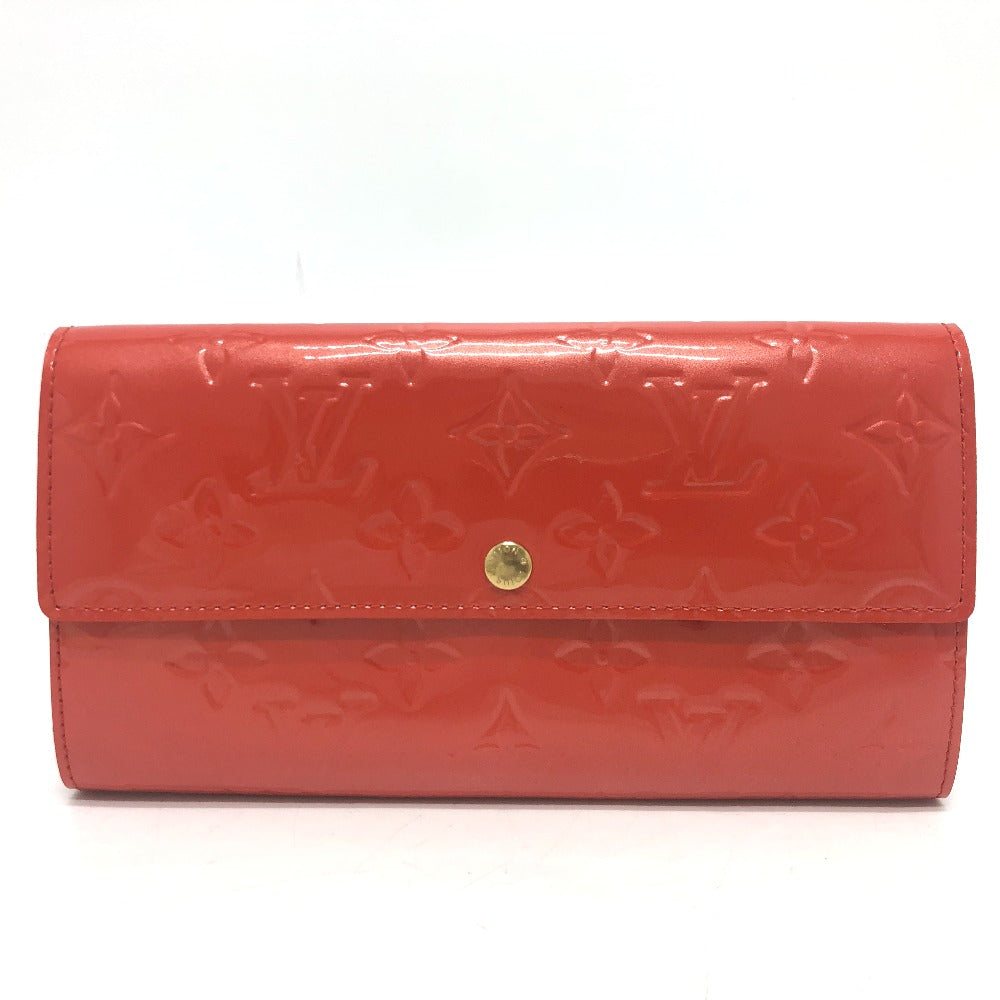 LOUIS VUITTON M93634 Portefeuille Sarah Wallet Long Wallet Wallet Long Wallet Long Wallet MonogramVernis Orange sunset Orange/GoldHardware Used