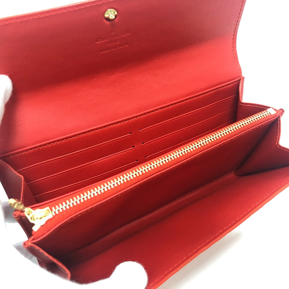 LOUIS VUITTON M93634 Portefeuille Sarah Wallet Long Wallet Wallet Long Wallet Long Wallet MonogramVernis Orange sunset Orange/GoldHardware Used