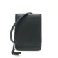LOEWE ロゴ ガゼットフラット クロスボディ ポシェット ショルダーバッグ レザー レディース ブラック