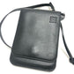 LOEWE ロゴ ガゼットフラット クロスボディ ポシェット ショルダーバッグ レザー レディース ブラック