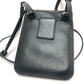 LOEWE ロゴ ガゼットフラット クロスボディ ポシェット ショルダーバッグ レザー レディース ブラック