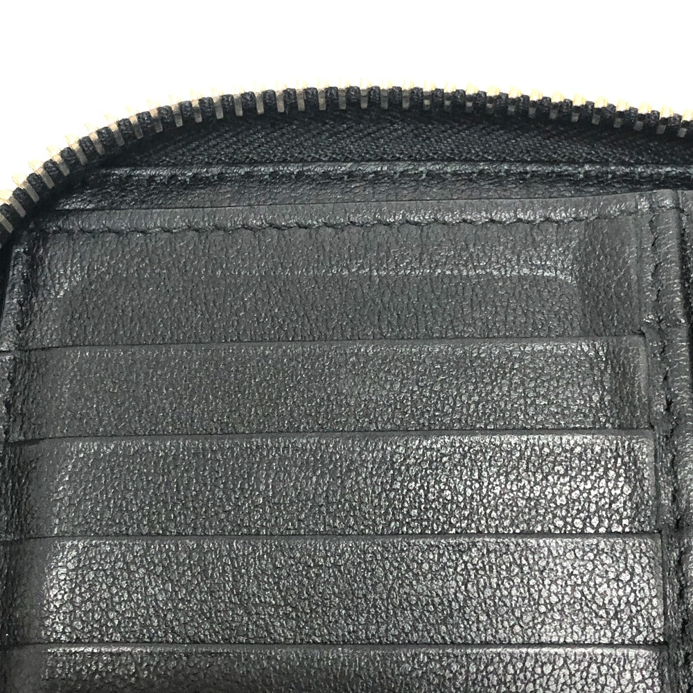 VALENTINO Ｖロゴ 二つ折り財布 ミドルウォレット 小物 2つ折り財布 レザー ユニセックス ブラック