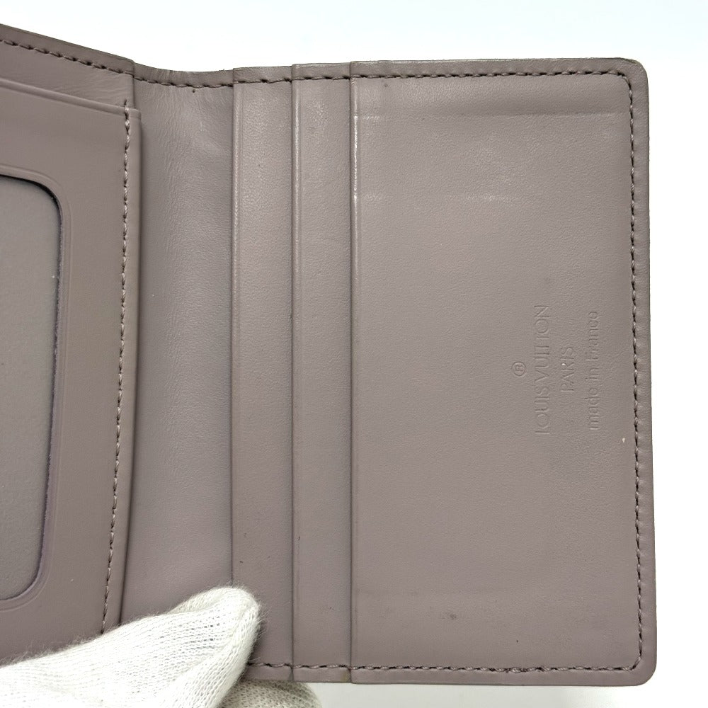 LOUIS VUITTON M6367B ポルトカルトトランスポート 名刺入れ 小物 二つ折り カードケース エピレザー レディース ライラック