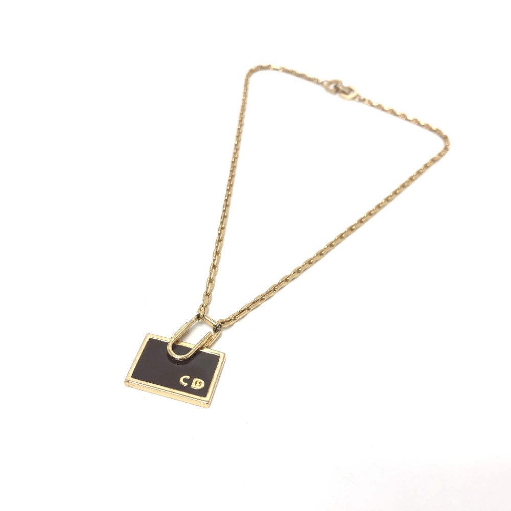 Dior 鞄 モチーフ チェーン ネックレス GP レディース ゴールド