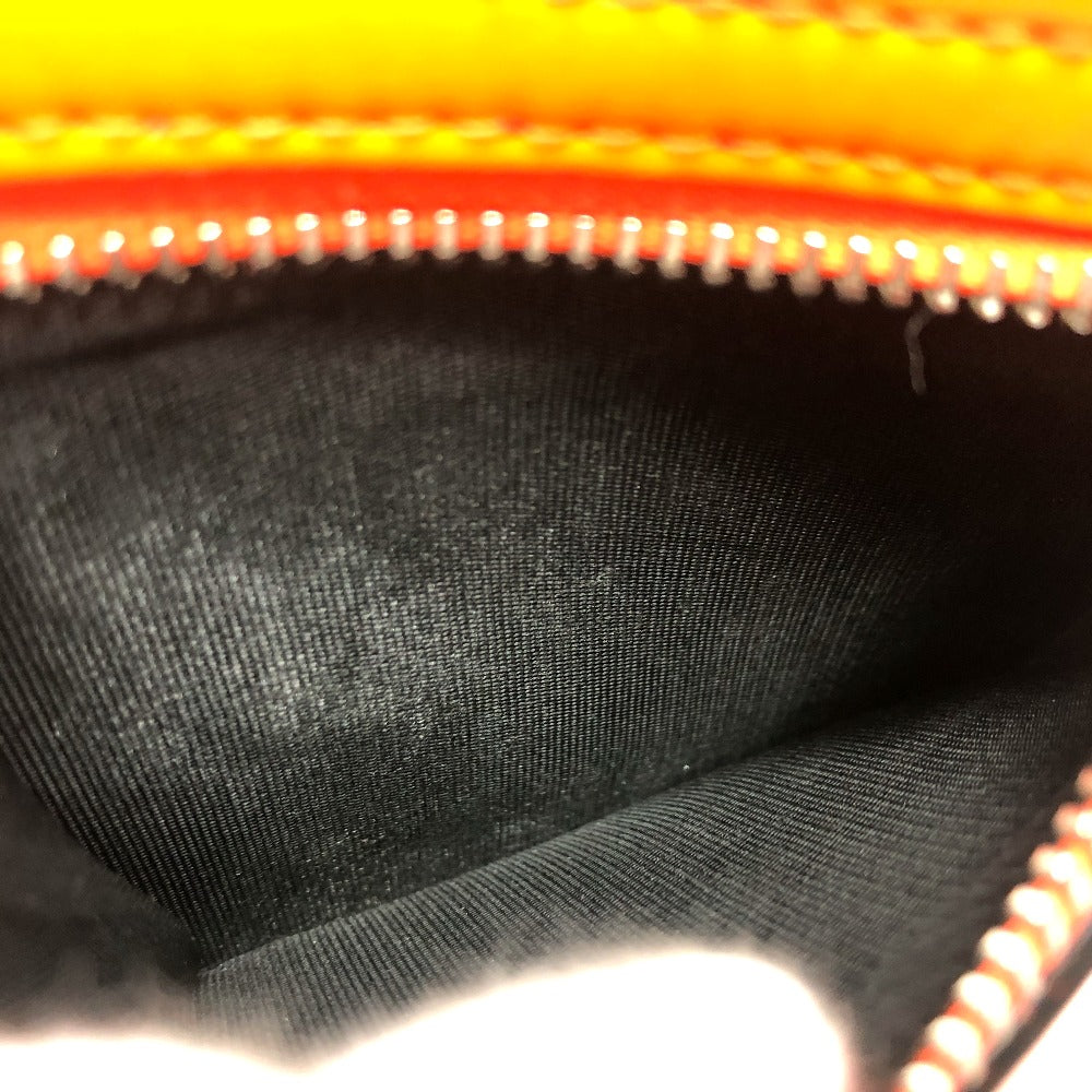 VALENTINO VLTN ロゴ ネックストラップ ウォレット ウォレット 折りたたみ財布 2つ折り財布 レザー レディース オレンジ