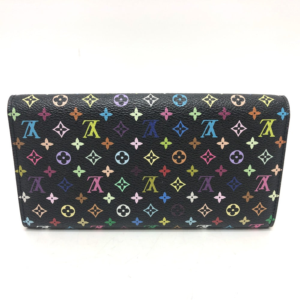 LOUIS VUITTON M93747 ポルトフォイユ サラ 財布 ウォレット フラップ 長財布 モノグラムマルチカラーキャンバス レディース ブラック