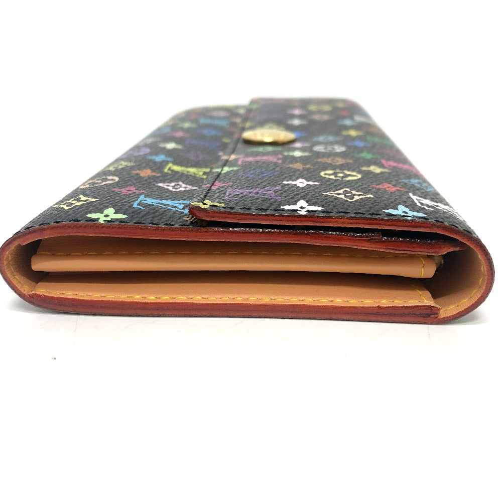 LOUIS VUITTON M93747 ポルトフォイユ サラ 財布 ウォレット フラップ 長財布 モノグラムマルチカラーキャンバス レディース ブラック