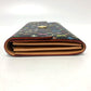 LOUIS VUITTON M93747 ポルトフォイユ サラ 財布 ウォレット フラップ 長財布 モノグラムマルチカラーキャンバス レディース ブラック