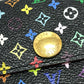 LOUIS VUITTON M93747 ポルトフォイユ サラ 財布 ウォレット フラップ 長財布 モノグラムマルチカラーキャンバス レディース ブラック