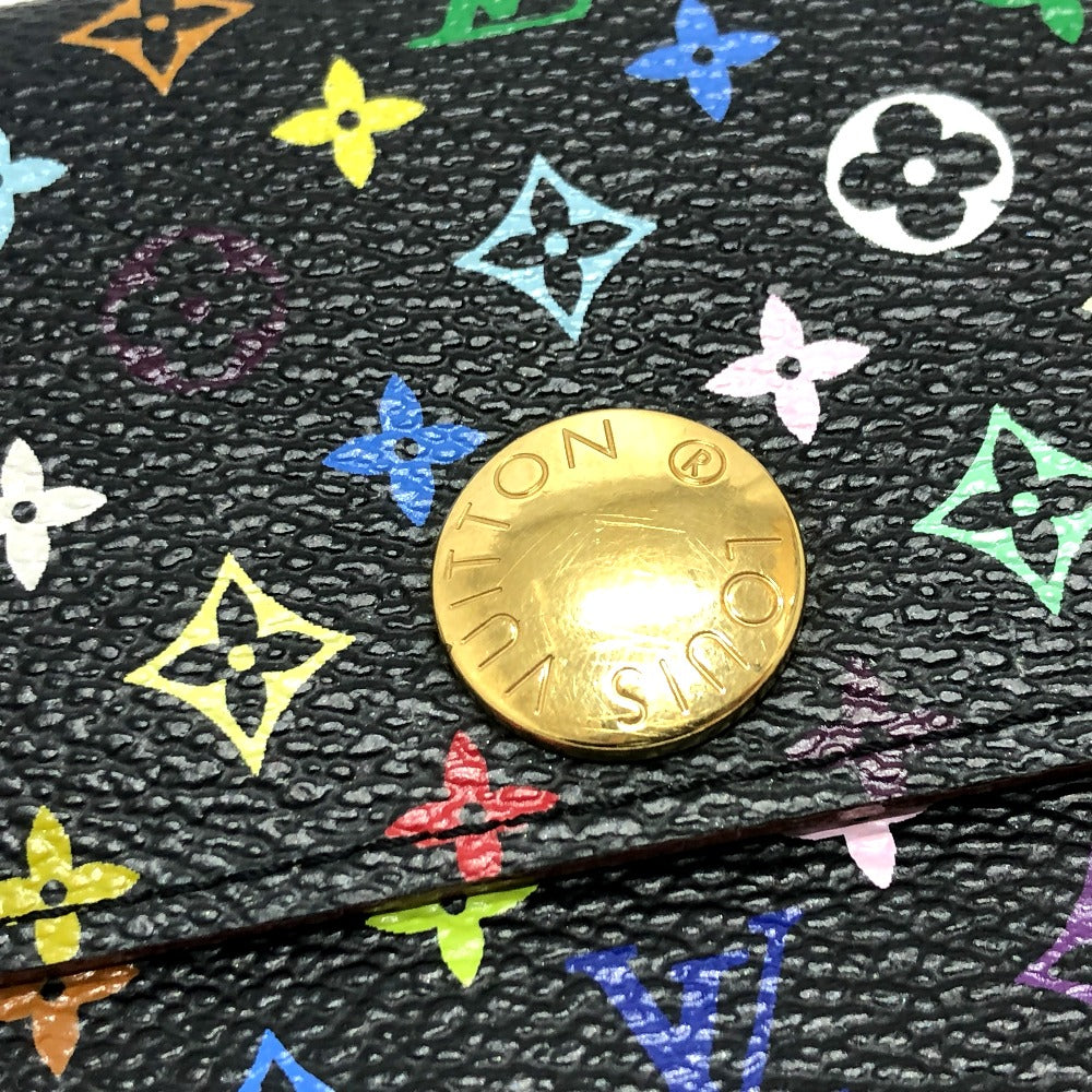 LOUIS VUITTON M93747 ポルトフォイユ サラ 財布 ウォレット フラップ 長財布 モノグラムマルチカラーキャンバス レディース ブラック