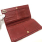 GUCCI 212109 GG シマライン 財布 ウォレット フラップ 長財布 シマレザー レディース レッド