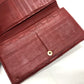 GUCCI 212109 GG シマライン 財布 ウォレット フラップ 長財布 シマレザー レディース レッド