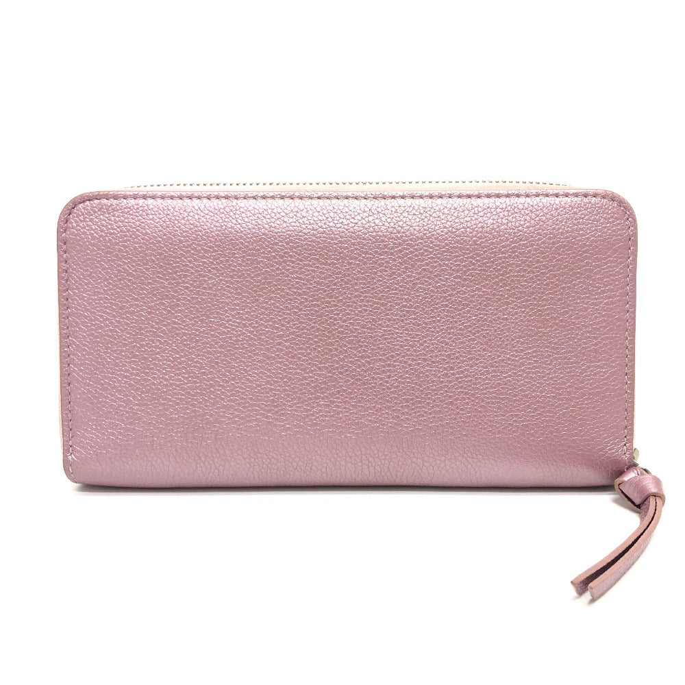 LOUIS VUITTON M69812 ジッピー ロックミー 財布 ラウンド ファスナー ロングウォレット 長財布 レザー レディース メタリックピンク