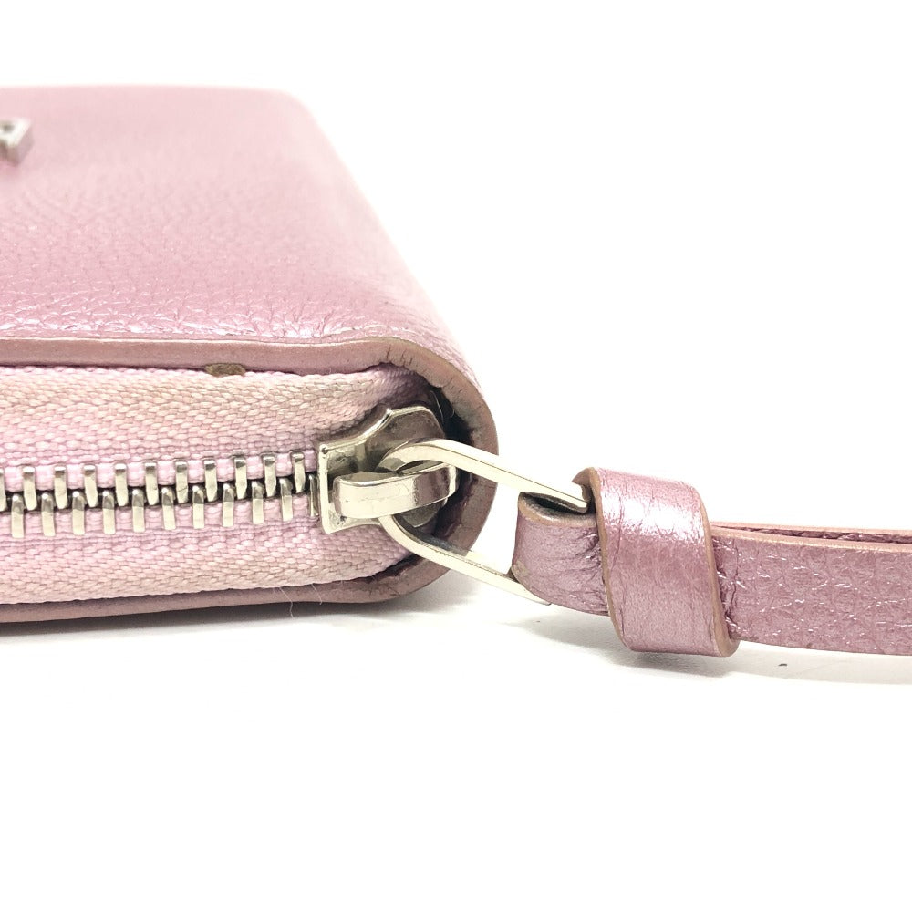 LOUIS VUITTON M69812 ジッピー ロックミー 財布 ラウンド ファスナー ロングウォレット 長財布 レザー レディース メタリックピンク