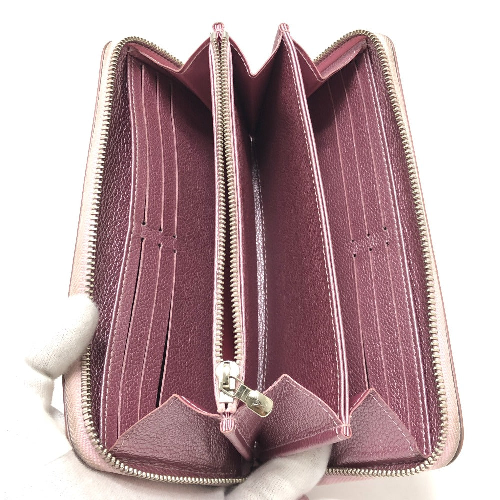 LOUIS VUITTON M69812 ジッピー ロックミー 財布 ラウンド ファスナー ロングウォレット 長財布 レザー レディース メタリックピンク