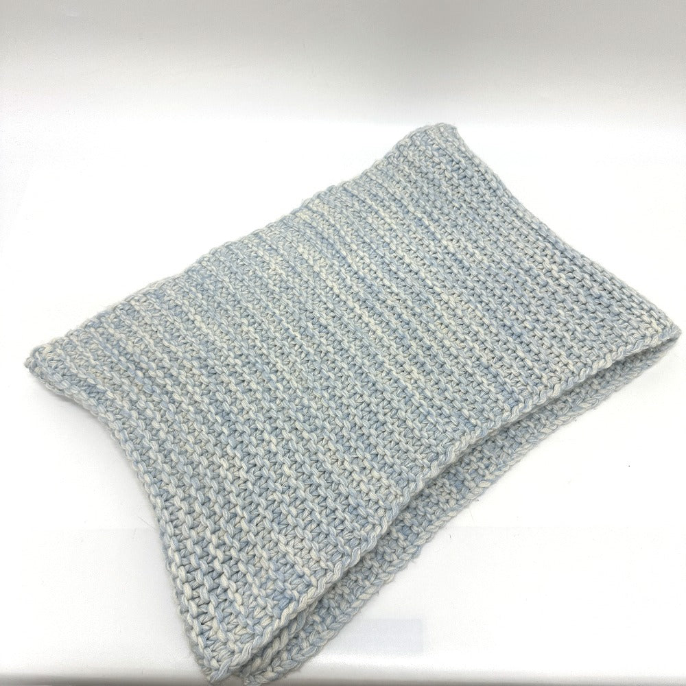 LOUIS VUITTON M70433 編み込み マフラー カシミヤ レディース ブルー