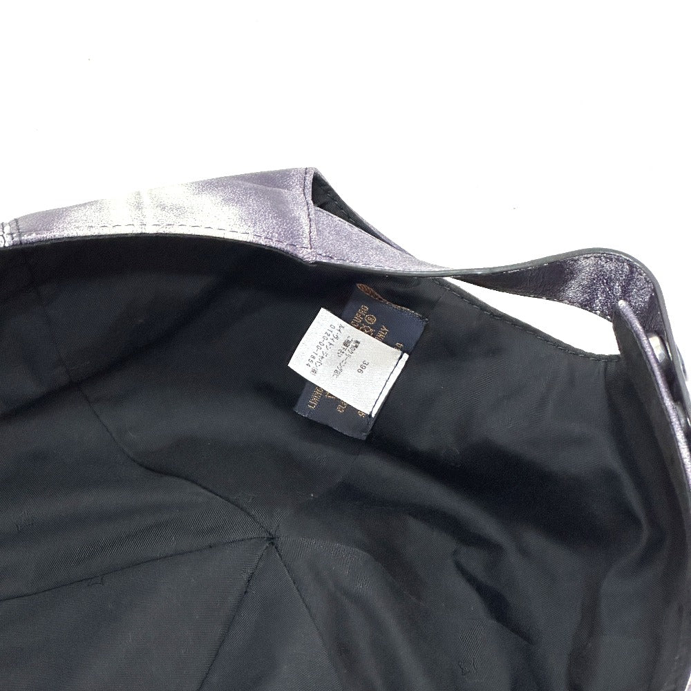 LOUIS VUITTON MP2334 キャスケット・タイ ダイクイル1.0 帽子 キャップ レザー メンズ グレー×ホワイト