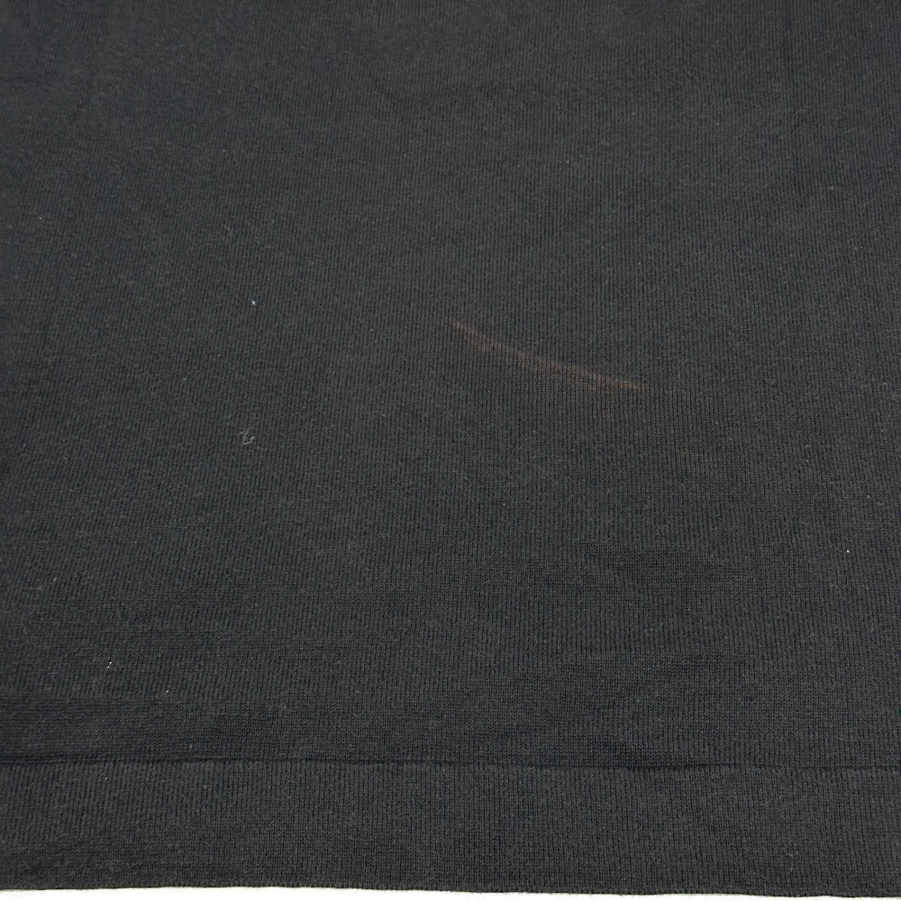 HERMES Vintage Twill Reine Apparel Long Sleeve Shirt, Silk, Women's, Black and Gold