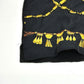 HERMES Vintage Twill Reine Apparel Long Sleeve Shirt, Silk, Women's, Black and Gold
