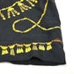 HERMES Vintage Twill Reine Apparel Long Sleeve Shirt, Silk, Women's, Black and Gold