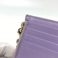 Dior S0965ONMJ Lady Dior Cosmos Zip Card Case/Coin Case Leather Women's Purple